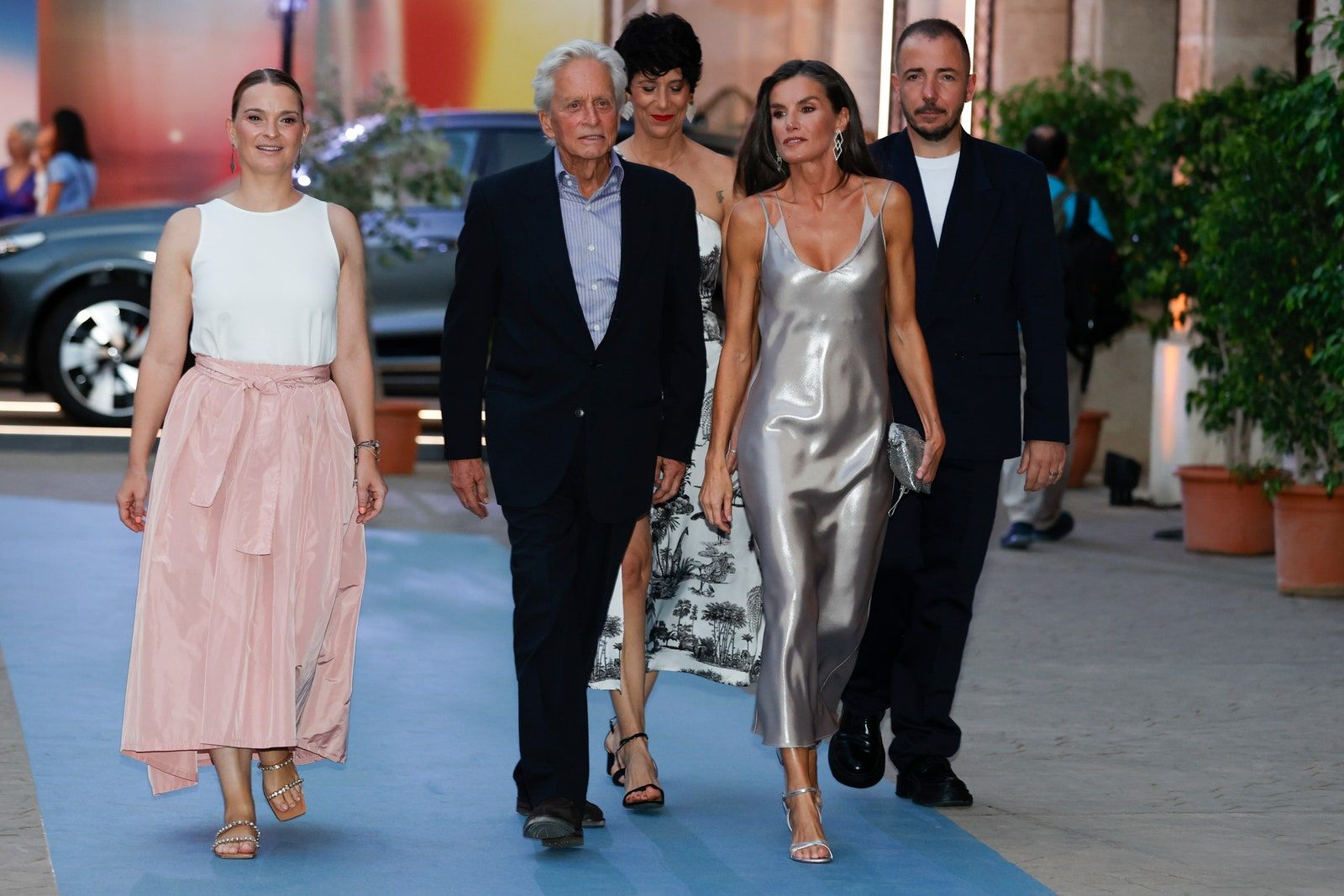 Spanish King Felipe VI and Letizia Ortiz attending closing ceremony of Atlantida Film Festival in Mallorca on Sunday 28...