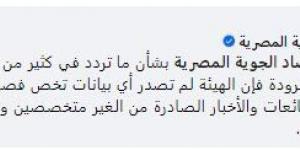 هيئة الأرصاد تكشف حقيقة تعرض مصر لـ «أعنف شتاء» هذا العام