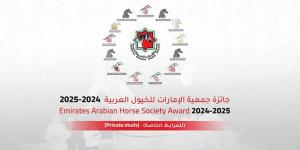 إطلاق جائزة جمعية الإمارات للخيول العربية «للمرابط الخاصة» للموسم 2024 - 2025