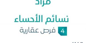 4 فرص عقارية .. مزاد عقاري جديد من شركة مراس المتحدة العقارية في الأحساء