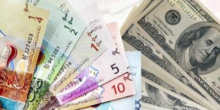 ارتفاع سعر الدولار الأمريكي إلى 0.305 دينار واليورو ينخفض إلى 0.339