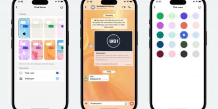 واتساب تتيح تخصيص ألوان الدردشات في هواتف آيفون