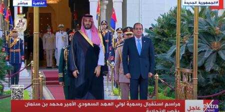 الرئيس السيسي وولي العهد السعودي يشددان على إقامة الدولة الفلسطينية ذات السيادة