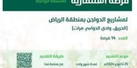 وزارة البيئة والمياه والزراعة تعلن عن 14 فرصة استثمارية جديدة في مشاريع الدواجن بالرياض