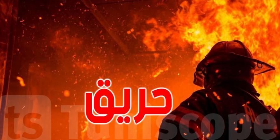 سبيطلة : حريق بمحل لبيع المحروقات المهربة