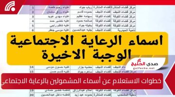 عبر منصة مظلتي … خطوات الاستعلام عن أسماء المشمولين بالرعاية الاجتماعية الوجبة الأخيرة بالعراق 2025