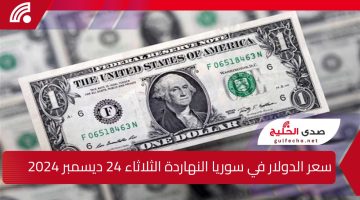 “عايز تعرف سعر الدولار في سوريا النهاردة الثلاثاء 24 ديسمبر 2024!”.. شوف معانا أسعار صرف العملات الأجنبية التانية مقابل الليرة السورية