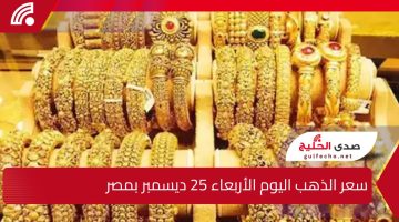 “انخفاض ملحوظ”.. إليك سعر الذهب اليوم الأربعاء 25 ديسمبر بمصر وبالمصنعية