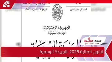 قانون المالية 2025 الجريدة الرسمية وتعديلات كثيرة في مصلحة المواطنين تعرف على الجديد