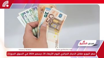 سعر اليورو مقابل الدينار الجزائري اليوم الأربعاء 25 ديسمبر 2024 في السوق السوداء