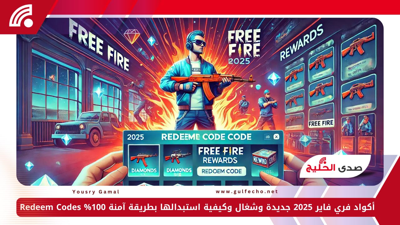 أكواد فري فاير 2025 جديدة وشغال وكيفية استبدالها بطريقة آمنة 100% Redeem Codes 5 أكواد فري فاير 2025 جديدة وشغال وكيفية استبدالها بطريقة آمنة 100% Redeem Codes