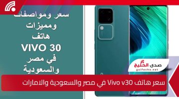 “مواصفات تنافسية بسعر مميز”.. سعر هاتف Vivo v30 ومواصفاته ومميزاته في مصر والسعودية والإمارات