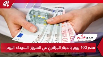 قفزة غير مسبوقة في سعر 100 يورو مقابل الدينار الجزائري في السوق السوداء والعملة الأوروبية تحقق ارتفاعًا تاريخيًا في سكوار الجزائر اليوم