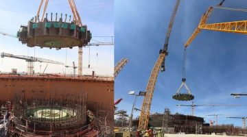 المحطات النووية”: تركيب الهيكل المعدني لمصيدة قلب المفاعل في “الضبعة