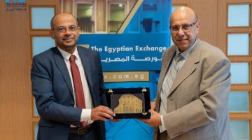 البورصة المصرية توقع بروتوكولا للتعاون مع جامعة النيل