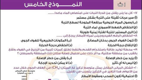 مراجعات نهائية.. 5 امتحانات متوقعة في العلوم المتكاملة لـ الصف الأول الثانوي 5 مراجعات نهائية.. 5 امتحانات متوقعة في العلوم المتكاملة لـ الصف الأول الثانوي