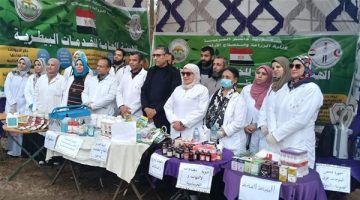 فحص وعلاج 1772 رأس من الخيال والإبل بمنطقة سقارة في الهرم