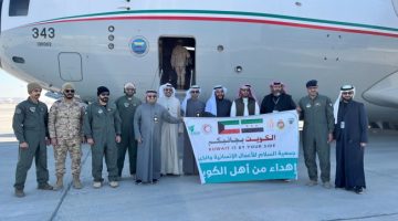 طائرة مساعدات سابعة لسورية حملت 40 طناً من المواد الغذائية والأدوية