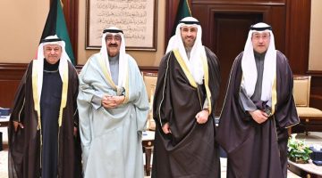 سمو الأمير يستقبل وزير النفط والرئيسين التنفيذيين لـ«مؤسسة البترول» و«نفط الكويت»