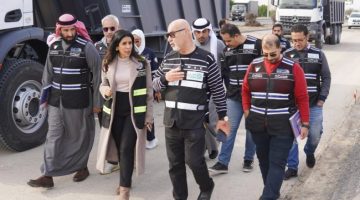 وزيرة «الأشغال» تتفقد أعمال صيانة طريق الفحيحيل السريع