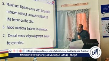 محاضرة لوكيل صحة الدقهلية حول “جراحات استبدال مفاصل الركبة ” فى مؤتمر العظام بـ “منية النصر “