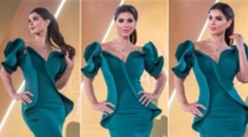 فستان مجسم.. نورهان منصور تخطف الأنظار بإطلالة ساحرة فى Joy Awards