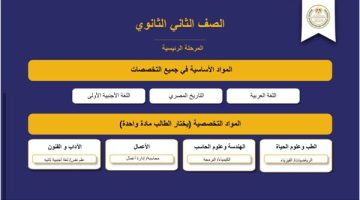 تعرف على مواد الصف الثاني فى شهادة البكالوريا المصرية الجديد بديل الثانوية العامة