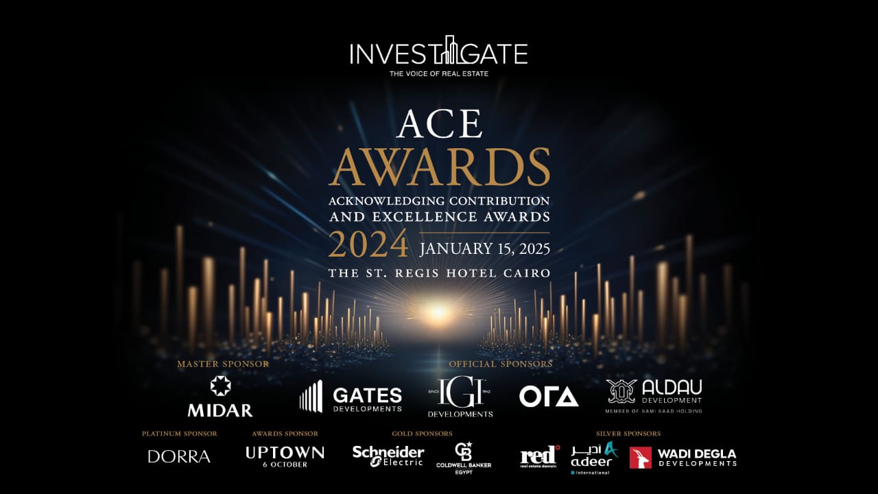 Invest-Gate ACE awards .. لعام ٢٠٢٤: احتفاء بالابتكار والإنجازات في قطاع العقارات المصري 5 Invest-Gate ACE awards .. لعام ٢٠٢٤: احتفاء بالابتكار والإنجازات في قطاع العقارات المصري