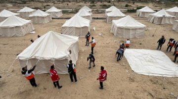 التصوير الجوي بالخيام: كيف تكشف الطائرات بدون طيار واقع المخيمات على الأرض