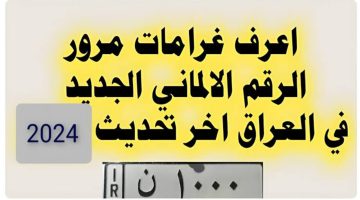 رابط غرامات المرور الرقم الالماني 2025.. طريقة الاستعلام والسداد عبر الانترنت
