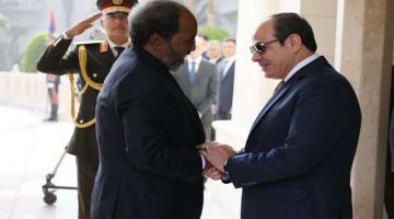 الرئيس السيسي ونظيره الصومالي يوقعان إعلان الشراكة الاستراتيجية بين البلدين
