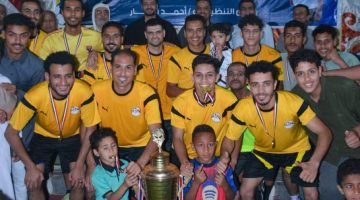 مستقبل وطن بالجيزة ينظم أكبر قافلة طبية مجانية ودوري “أبطال العرب” بقرى مركز الصف