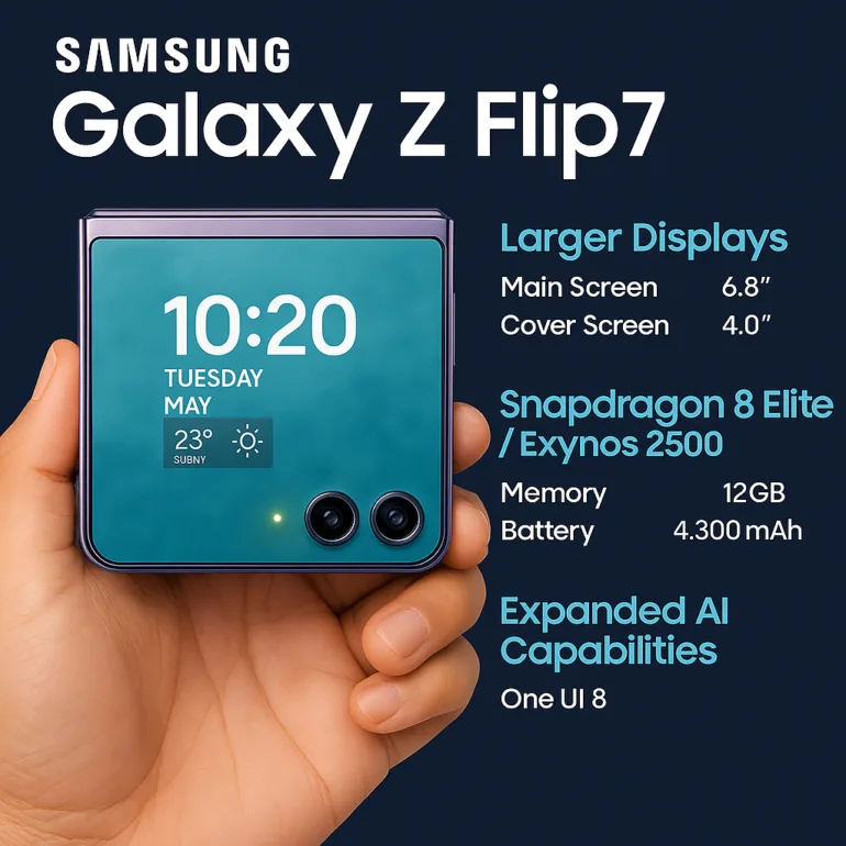 هذا هو أفضل هاتف قابل للطي Samsung Galaxy Z Flip 7 - 2025: والذي سيكون علامة فارقة جديدة بين الهواتف القابلة للطي - ولكننا نعرف هذه الميزة الجديدة 11 1748658984 196 هذا هو أفضل هاتف قابل للطي Samsung Galaxy Z Flip.webp