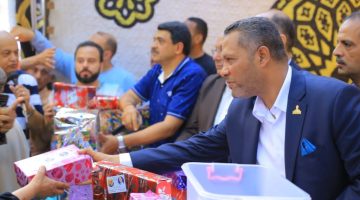 حمزه وجبريل نواب مستقبل وطن بالإسكندرية يشاركون الأهالي فرحتهم بعيد الأضحى وتوزع الهدايا