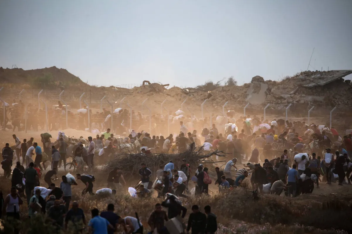 جوعى ومسلحون استولوا على معظم الطحين المنقول لغزة 5 جوعى ومسلحون استولوا على معظم الطحين المنقول لغزة