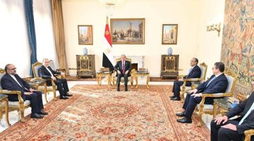 الرئيس السيسي يبحث مع وزير الخارجية الإيراني تعزيز التعاون المشترك