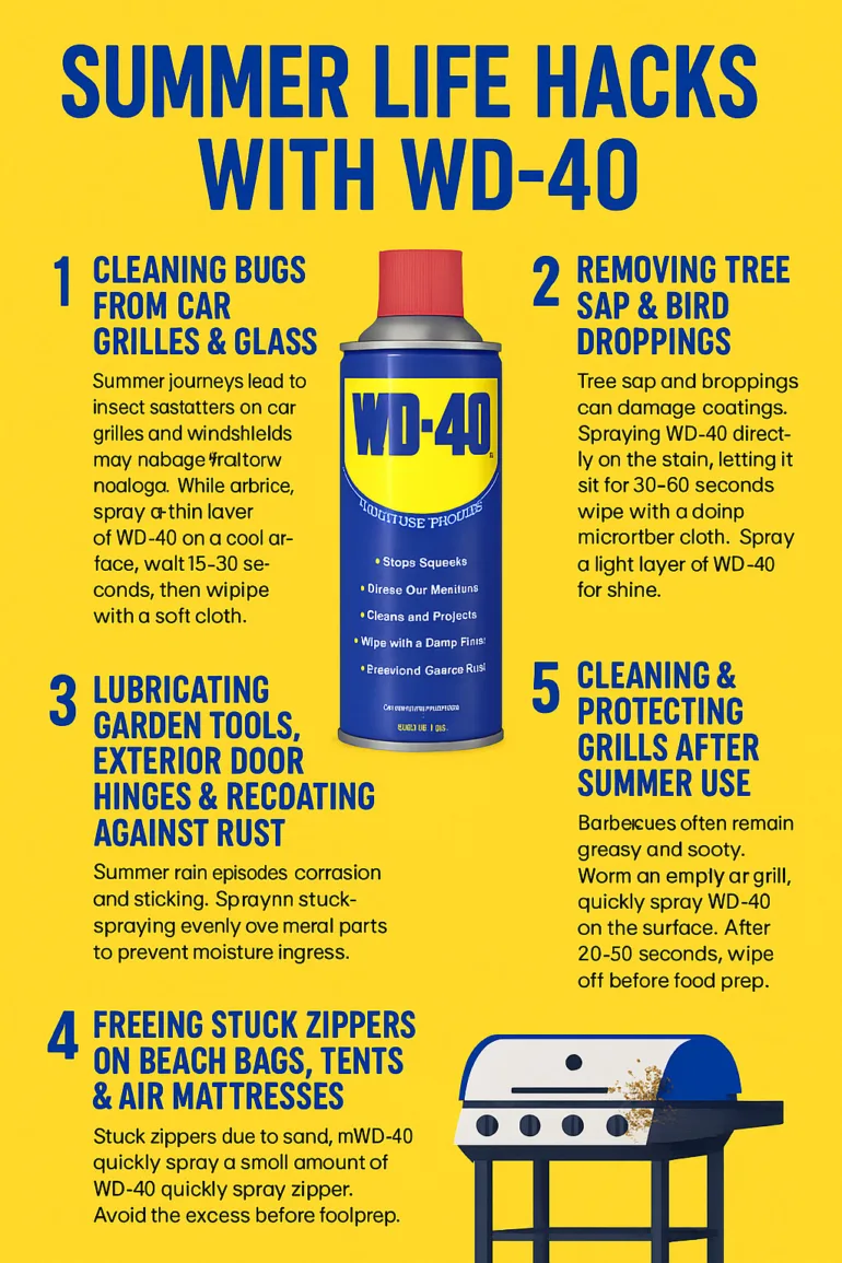 منقذ الصيف: أفضل 5 حيل WD-40 التي تحتاجها هذا الصيف - ولا أحد يعرفها ونحن نوفر الكثير 7 1749208384 668 منقذ الصيف أفضل 5 حيل WD 40 التي تحتاجها هذا الصيف.webp