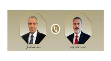 وزير الخارجية يتابع مع نظيره التركى تطورات الأوضاع في الشرق الأوسط