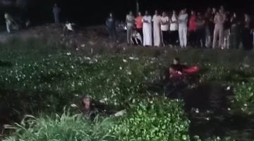 مصرع 7 وإصابة آخرون في حادث انقلاب ميكروباص بترعة بالدقهلية