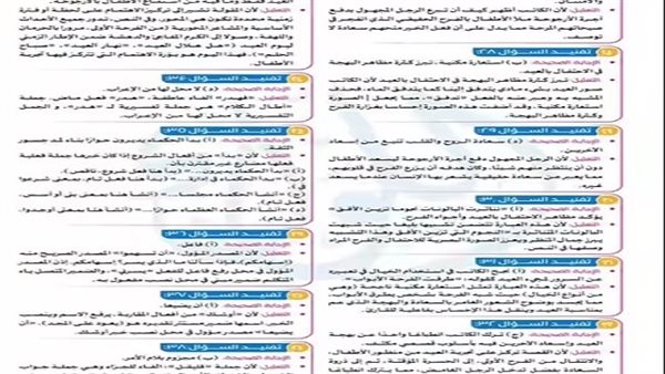 حل الـ 7 نماذج الاسترشادية في اللغة العربية لـ الثانوية العامة 2025 5 حل الـ 7 نماذج الاسترشادية في اللغة العربية لـ الثانوية العامة 2025