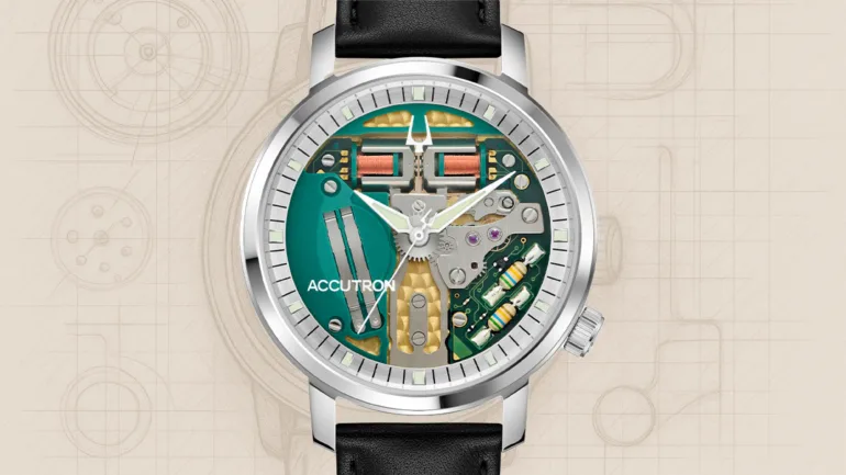 1749471450 409 Accutron Spaceview 314 الساعة التي تصدر صوتًا يشبه صوت المركبة.webp