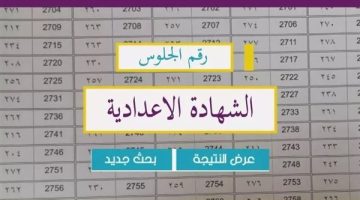 رابط نتيجة الصف الثالث الإعدادي بالجيزة 2025 برقم الجلوس
