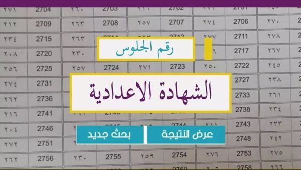 رابط نتيجة الصف الثالث الإعدادي بالجيزة 2025 برقم الجلوس 5 رابط نتيجة الصف الثالث الإعدادي بالجيزة 2025 برقم الجلوس