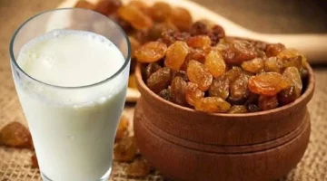فوائد الحليب مع الزبيب على صحة القلب