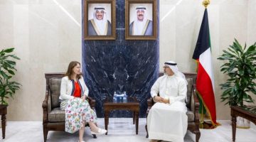 الجابر يلتقي سفيري بريطانيا والسنغال