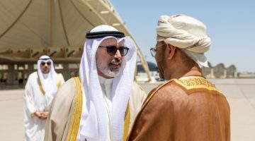 الجابر يستقبل وزير الخارجية العماني بمناسبة زيارته الرسمية للكويت