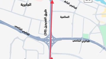 «المرور»: إغلاقات جزئية على «طريق الفحيحيل»