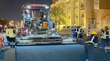 «الأشغال» تواصل صيانة الطرق في العديلية