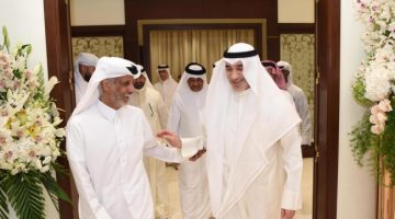 وزير الرياضة والشباب القطري يزور اليوسف
