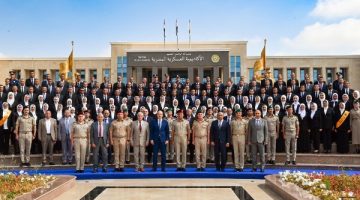 الأكاديمية العسكرية المصرية تحتفل بتخرج دورتين تدريبيتين لمهندسي الري والمركز الوطني لتخطيط استخدامات أراضي الدولة